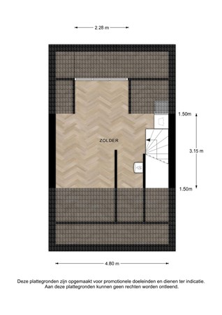 Floorplan - Lauweriksplein 31, 7425 AW Deventer